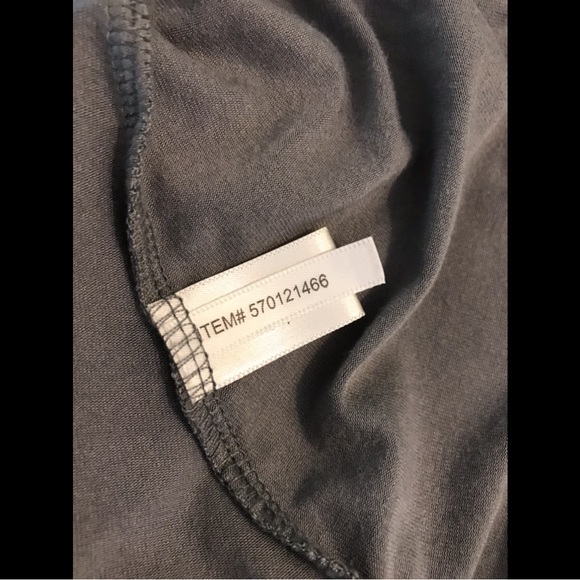 BOSTON PROPER Embellished Neckline Blouse Shirt Top Gray Necklace Rhinestones - Picture 10 of 11